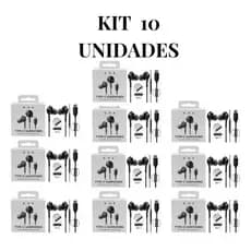 kit Fone de Ouvido com fio  Grave Intenso Reforçado fone akg tipo C kit 5 / kit 10 / kit 20