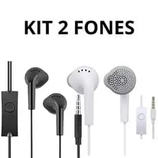 KIT 2  Fones de ouvido para celular entrada de 3.5mm