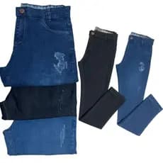COMBO 2 CALÇA JEANS PREMIUM INFANTIL MASCULINA 8 AO 16 ANOS PROMOÇAO PREÇO BAIXO!