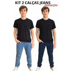 Kit 2 calças Jeans masculina infantil juvenil 8 ao 16 Anos PROMOÇAO PREÇO BAIXO!