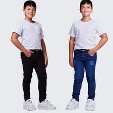 1--calça jeans masculina infantil 8 ao 16 Anos premium promoção com preço baixo!