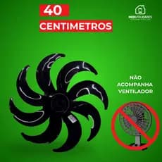 Hélice Serve  Para Ventilador Britânia Turbo BVT480 BVT481 BVT491 8 Pás 40cm