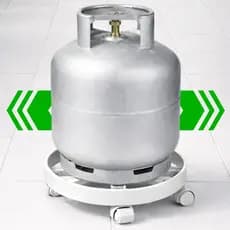Suporte Para Botijão De Gás Vasos Plantas Com Rodinha 55kg