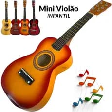 Mini Violão Infantil com Cordas de Aço