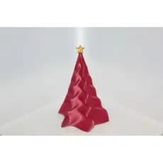 Árvore de natal minimalista com estrela dourada