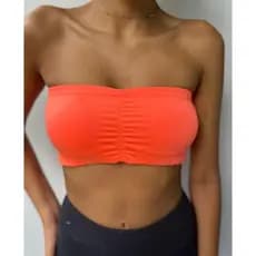 Top faixa cropped com bojo removível