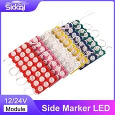 8 Pcs 12 V 24 Módulo LED Truck Side Marker Luz Indicador 3 Super Brilhante Para Ônibus Lorry Reboque Aviso Lâmpada