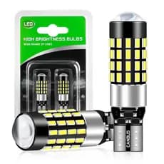 2 peças de alta potência t10 led canbus extremamente brilhante 54 smd 3014 chip lâmpada estacionamento invertendo luz