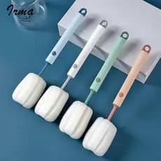Escova de Limpeza para Copos com Esponja, Escova de Limpeza Desmontável, Escova de Copos com Cabo Longo para Uso Domésti
