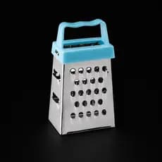 Mini Ralador Inox 4 Faces Fácil De Limpar E Guardar Alho Queijo Noz Moscada 7,5cm