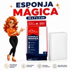 Esponja Mágica Limpeza Pesada 10x7x3cm Remove Manchas Sem Produto Químico