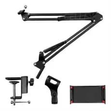 Suporte Para Cama E Mesa Articulado Universal P/Microfones/tablet E Cel