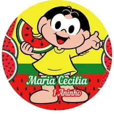 Adesivo Redondo 4x4cm Personalizado Para festa com nome e idade | Festa Infantil e Lembrancinhas