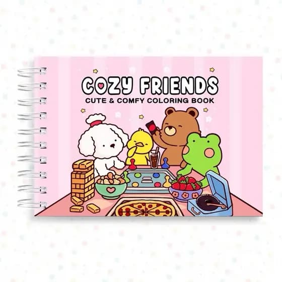 Livro de Colorir Ursinho - Cozy Friends - Comfy Cozy - Little Spooky E outros