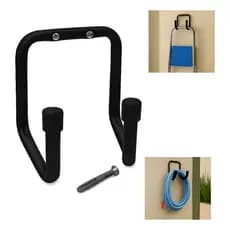 Suporte Para Mangueira Escada Varal Bicicleta Pendure Tudo Gancho Duplo Aço Zincado  Organizador Suporte de Parede