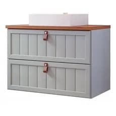 Gabinete Para Banheiro 60Cm 100% Mdf 1 Gaveta 1 Porta Basculante Sense Mgm Móveis Pistache/Freijo