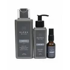KIT BARBA MACHO 3 EM 1 - Shampoo, Óleo e Balm - Rotina Completa para Crescimento, Hidratação e Força da Barba