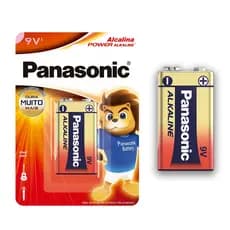 Pilha Alcalina 9V Panasonic Bateria 9 Volts 6LR61 6F22 1 unidade