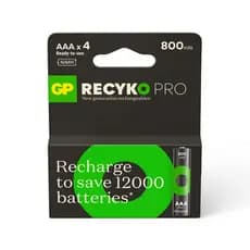 Pilha Recarregavel AAA GP Recyko PRO Bateria 3A 800mAh Palito 4 unidades
