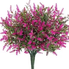 1 Pacotes De Lavanda Artificial Flores Ao Ar Livre Falsas Para Decoração UV-Resistente Sem Desaparecer Falso Plantas De Plástico Fazenda Jardim Varanda Janela D Cor
