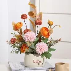 Flores Artificiais Em Vaso , Para Decoração De Casa , Arranjo De Falsas Com Mesa De Café , Cozinha , Decorações Jantar