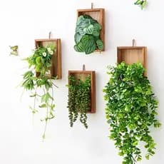 Plantas Armação Artificial Com Suporte E Ganchos Para Pendurar De Mesa Decoração De Parede-Casa , Sala De Estar , Quarto