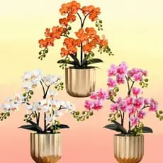 Borboleta Orquídea Vaso Planta Longa Florescendo Fácil Cuidado De Casa Para Sala De Estar Artificial Arranjo Em Luxo Cas