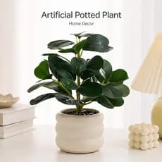 Planta Em Vaso Artificial , Ornamento De Bonsai De Vegetação De Caládio Falso Para Casa , Entrada , Armário De Vinho E D