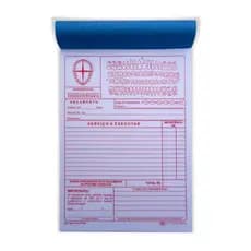 Bloco para Orçamento  PromedEmbalagem com 5 blocos com 50 folhas cada 22 x 15,4 cm
