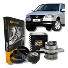 Kit Correia Dentada Tensor e Bomba D'água - VW Gol G2/  G3 / G4 1.0 1.6 - Schadek