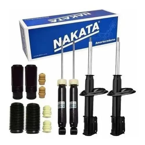 Kit Amortecedores (04 Unidades) + kits - Fiat Palio Siena Fire 2001 a 2015 - Nakata