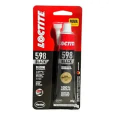 Cola Silicone Adesivo Junta Loctite Black 598 Preta 85g Alta