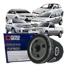 Filtro do Óleo Lubrificante - Ford Fiesta / KA / Ecosport / Courier / Focus - Filtros Brasil FOFB001