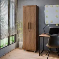 Armário Multiuso com Chave para Escritório Home Office Pallas 2 Portas Organização Segura -LH Móveis