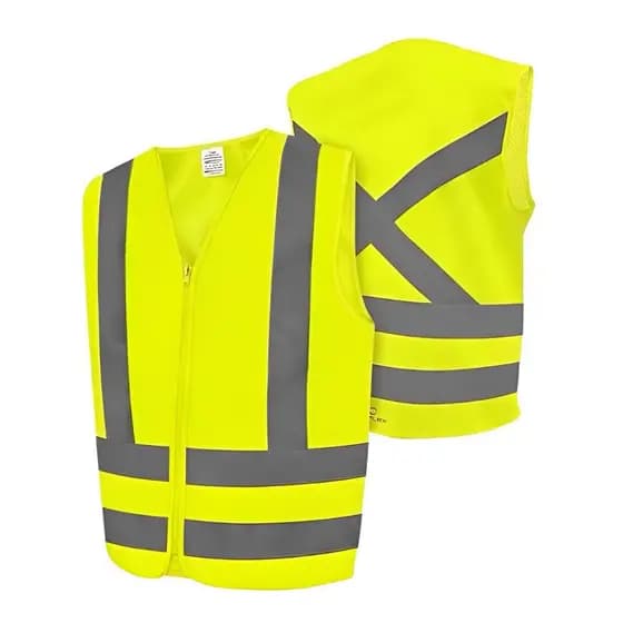 Colete Refletivo Original Alta Visibilidade Resistência Segurança Sinalizador Amarelo Laranja