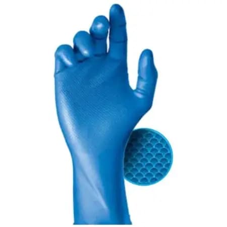 Kit 3 Luva Nitrilica Rara Profissional SuperGlove Nitro SuperSafety CA 38011 Limpeza Multiuso Ambidestra