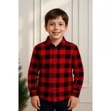 Blusa camisa Xadrez infantil Unissex Flanelada Festa Junina