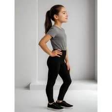 Calça Legging Moda Infantil Lisa Confortável Escolar, legue menina, legging infantil tamanho 2 Ao 14