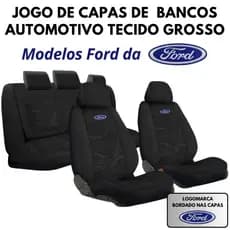 Capa Para Banco Carro Ford Tecido Grosso Impermeável Automotivo Todos Modelos E Veículos Ford