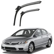 Par Palhetas Limpador De Parabrisa New Civic 2007 2008 2009 2010 2011