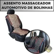 Capa Assento Encosto Massageadora Automóvel Bolinhas Madeira Banco Todos Os Carros