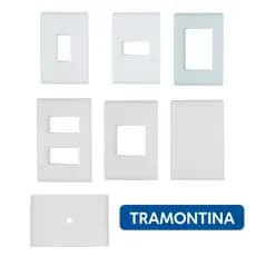 Espelho 4X2 1mod 2mod 3 mod com furo ou sem furo Linha Liz Tramontina