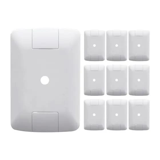 Kit 10 Espelho Placa Furo 4x2 Tomada Branco Aria Tramontina