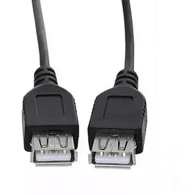 01 Unidade De Cabo Extensor USB Fêmea x USB Fêmea 1.5 Metros (USB F+F)