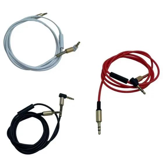 Cabo P2 X P3 Com Microfone Embutido Headset Auxiliar(P2+Micro) Cores Sortidas