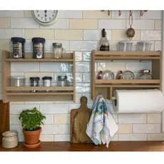 Kit ALEGRIA porta tempero condimentos e porta utensilios para parede e churrasqueira de MDF