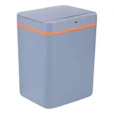 Lixeira Com Sensor Automático Inteligente 15 Litros Abre Fácil Toque Aproximação MEGGAFLEX CINZA Lixeira Automática 15L