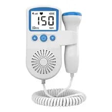 Monitor De Frequência Cardíaca Fetal Doppler JSL-T501 YihanStore Azul - Doppler Monitor Portátil de Batimento Cardíaco