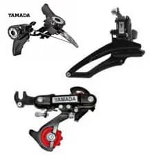 Kit Relação 18 Marchas Câmbio Dianteiro Traseira Alavancas Bicicleta 18v 6v Bike