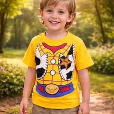 Camiseta Infantil Estampa Woody |  Buzz Lightyear | Toy Store | Confortável e Estilosa | Algodão 100% Fio 30.1